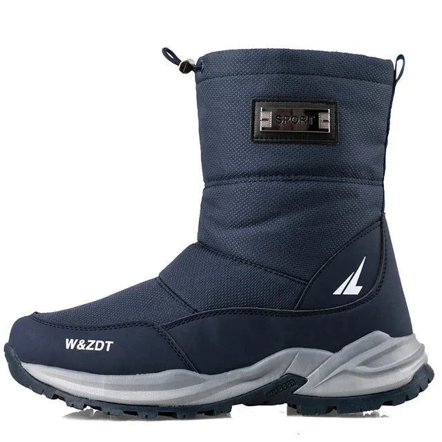 Thermo Schneestiefel für Herren, extrem warm (-40°C), wasserdicht & rutschfest für Outdoor Winter.