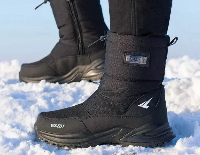 Stylische Herren Winterstiefel, warm & wasserdicht, perfekt für Schnee und Outdoor-Aktivitäten.