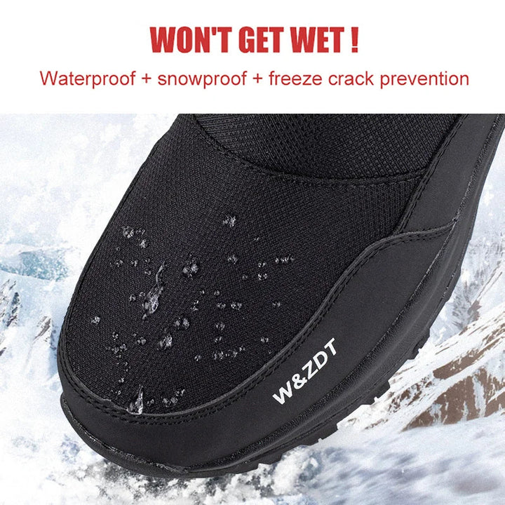 Outdoor Thermo Stiefel für Herren, wasserdicht, rutschfest & warm bis -40°C im Winter.