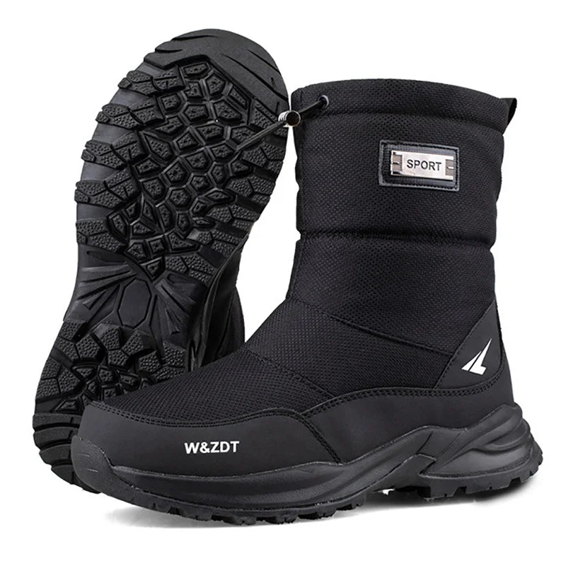 Herren Wanderstiefel, wasserdicht & rutschfest, bieten optimalen Kälteschutz im Winter.