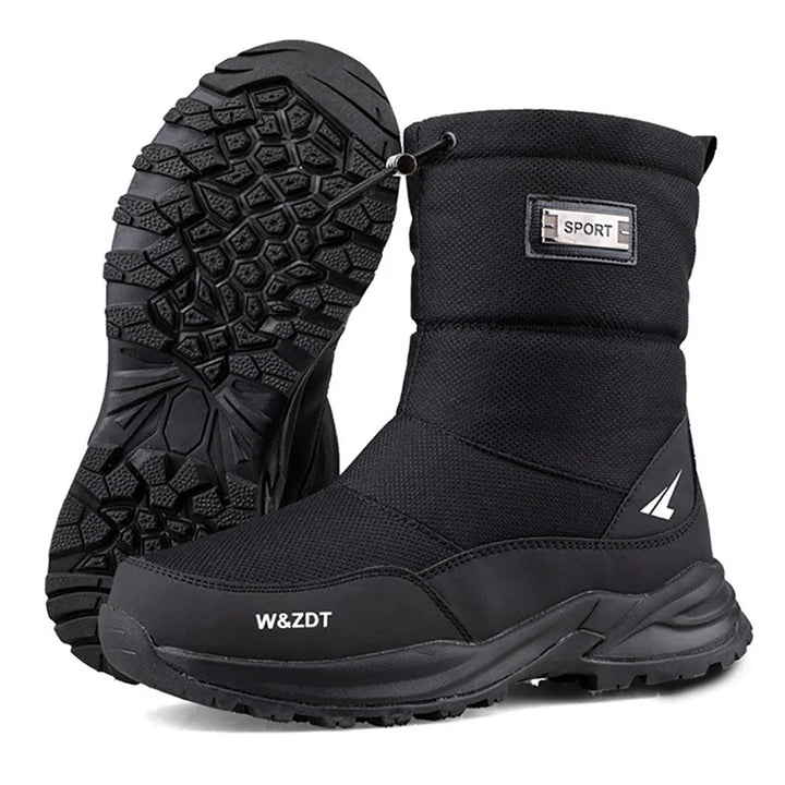 Herren Wanderstiefel, wasserdicht & rutschfest, bieten optimalen Kälteschutz im Winter.