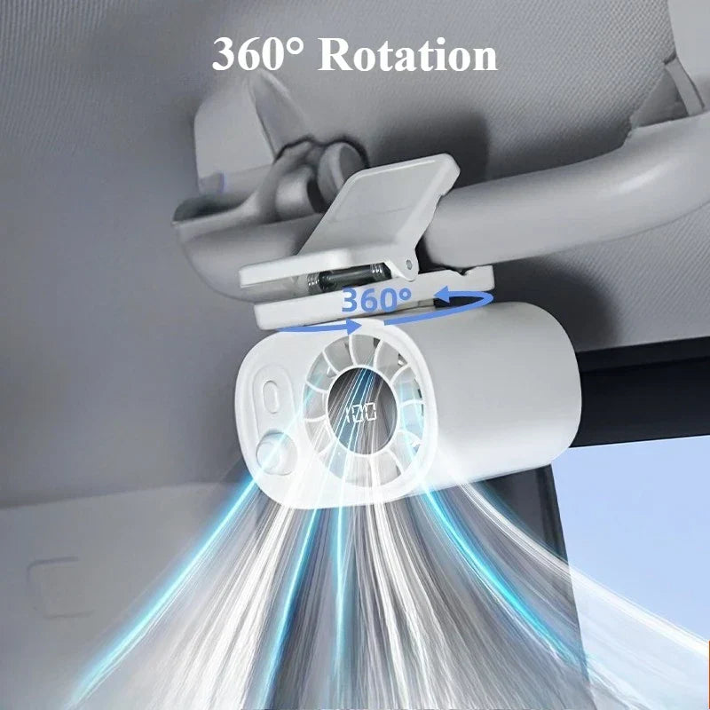 USB Clip-Ventilator Hipacool, leise & tragbar, ideal für Auto, Schreibtisch oder Kinderwagen. Effektive Kühlung.