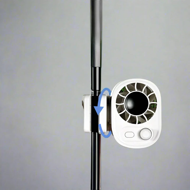 Starker Hipacool USB Clip-Ventilator für Büro & Schreibtisch. Leise 360° Kühlung mit 100 einstellbaren Geschw.