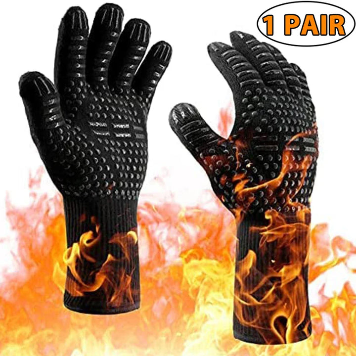 Sicherer BBQ-Handschuh für Herren und Damen. Rutschfest & feuerfest bei hohen Temperaturen.