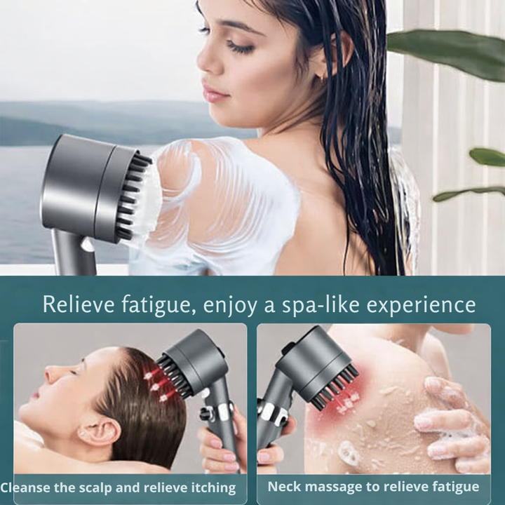 Ergonomischer Hochdruck-Duschkopf mit Wasserfilter und entspannenden Massagestrahlen für Dusche und Badezimmer.