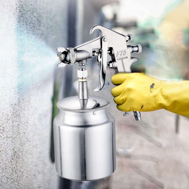 Leistungsstarke Sprühpistole für schnelles Lackieren von Oberflächen, ideal für DIY & Profiwerkzeug.