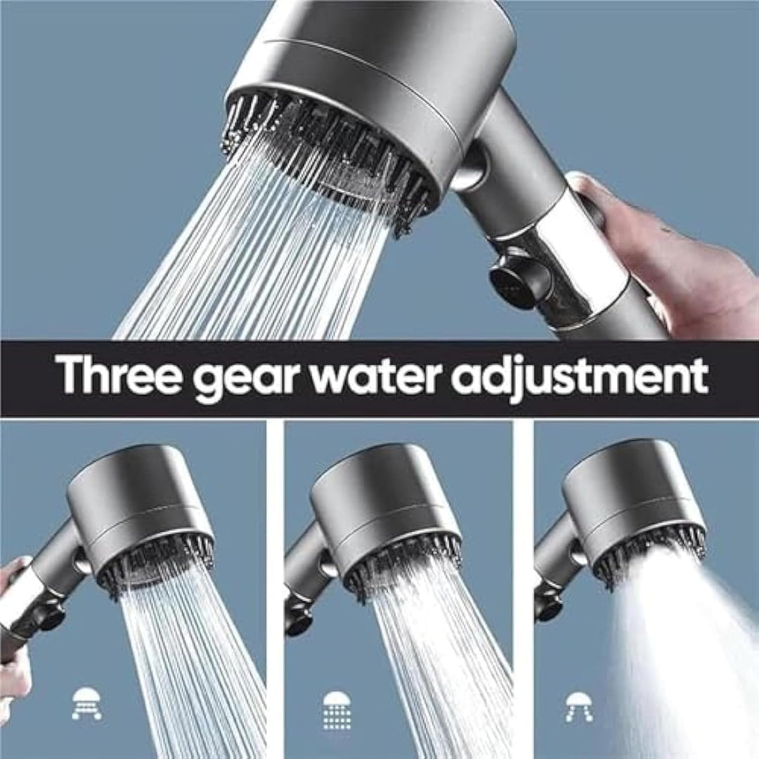 Handbrause mit leistungsstarkem Wasserfilter. Der Hochdruck-Duschkopf sorgt für sauberes Wasser und Wellness im Bad.