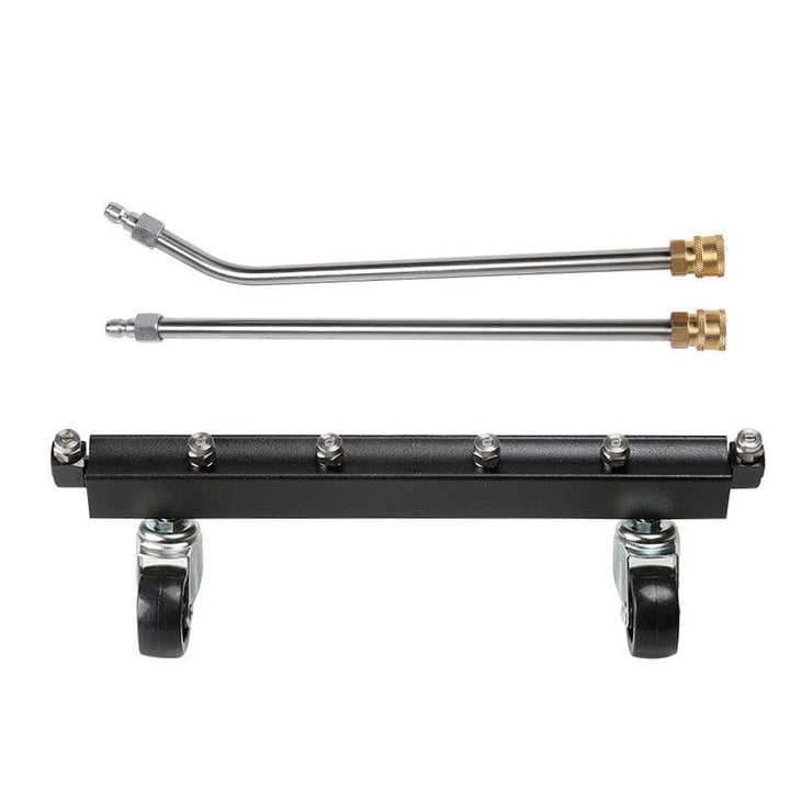 Fahrzeug-Chassis-Reiniger für Hochdruckreiniger aus robustem Edelstahl. Für einfache & effektive Unterbodenreinigung.