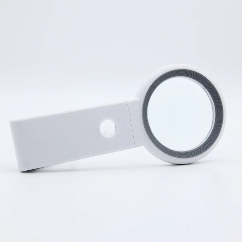 Kompakte Hochleistungs-Lupe mit 10x/30x Vergrößerung, 18 LEDs; perfekt für Münzen, Briefmarken, Schmuck.
