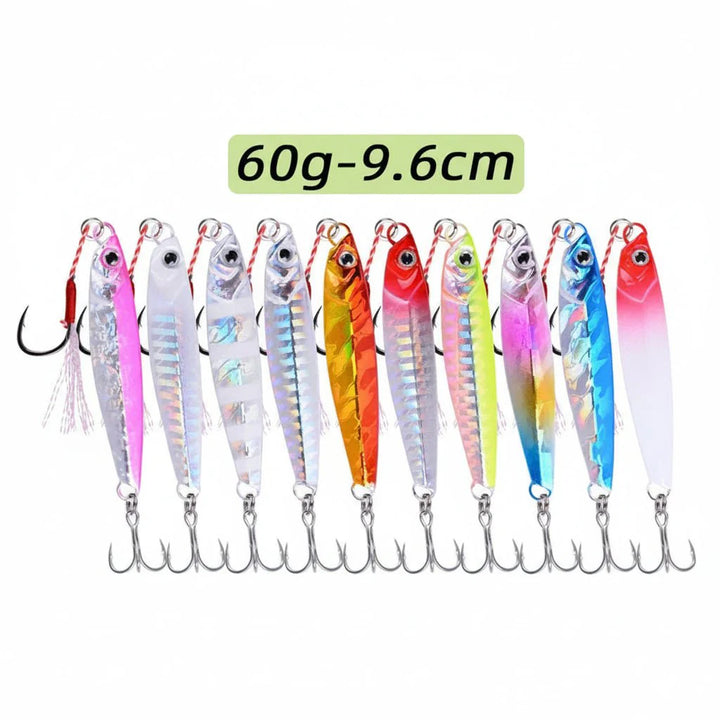 Premium Metall Jigs für Salzwasser-Angeln. Robustes Angelzubehör für erfolgreiches Jiggen im Meer.