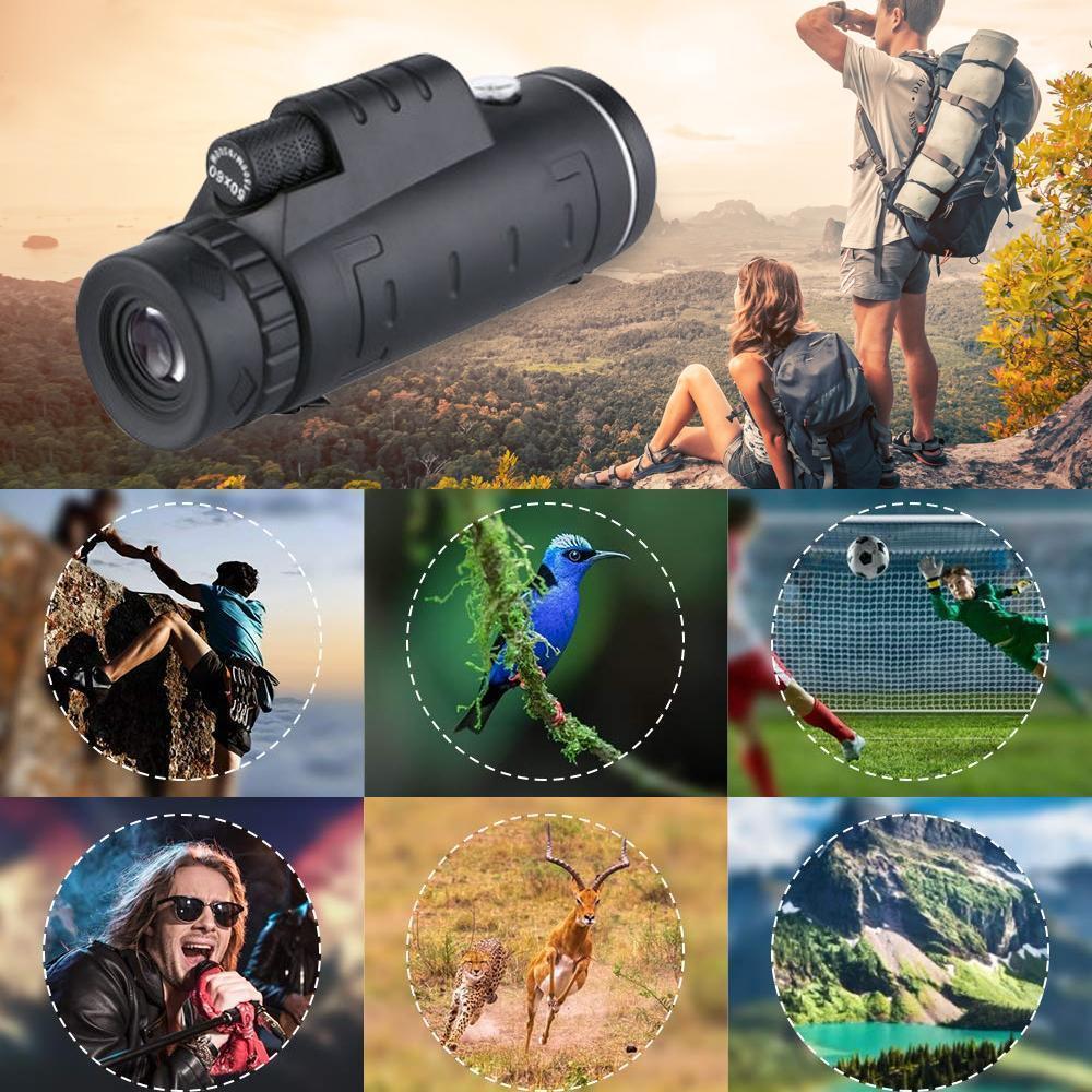 Leistungsstarkes Fernrohr mit klarer Optik, ideal für detaillierte Sicht bei Reise und Outdoor-Aktivitäten.