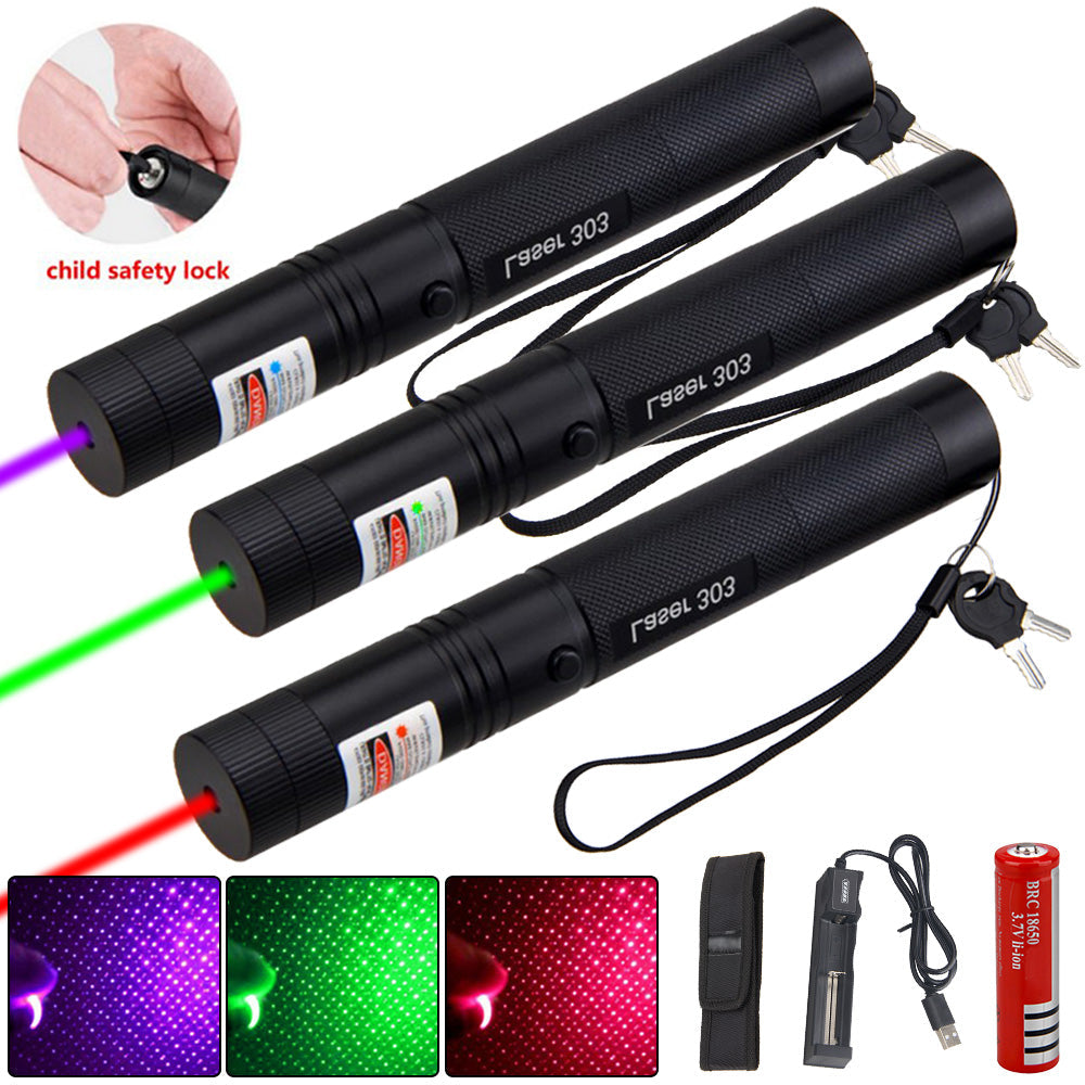 Präzise Zielhilfe: Grüner, wiederaufladbarer USB-Laserpointer für genaue Markierungen und Fernzielung.