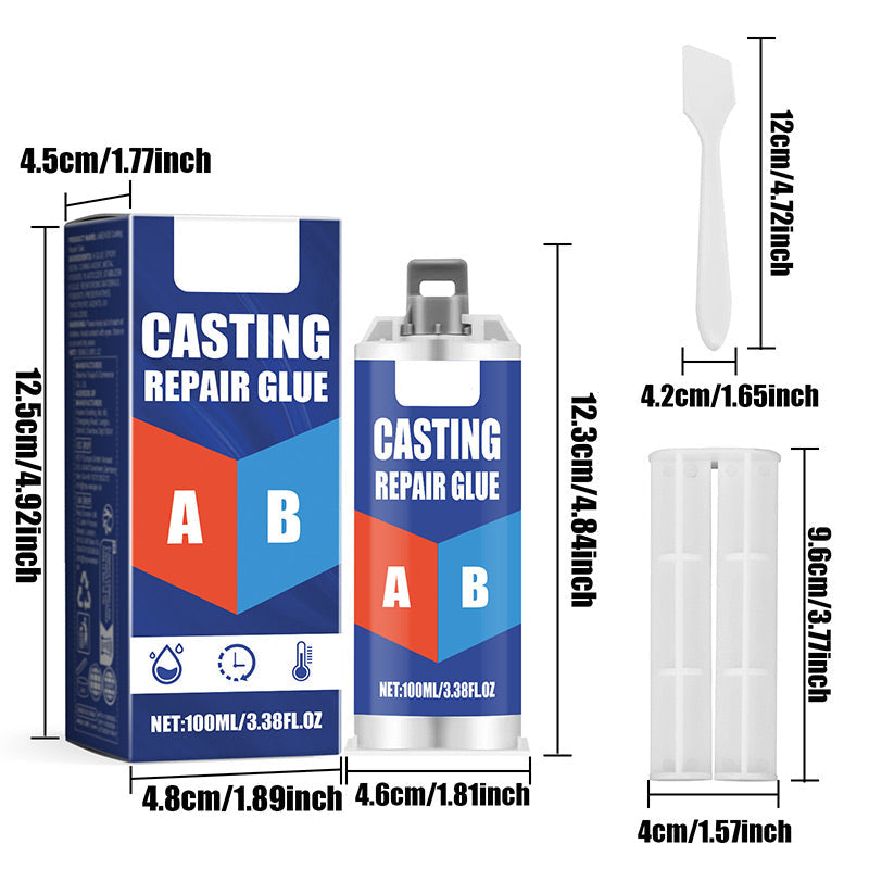 Dauerhafter Epoxidharz Reparaturkleber. Hochtemperaturfest & wasserdicht für Metallreparaturen.