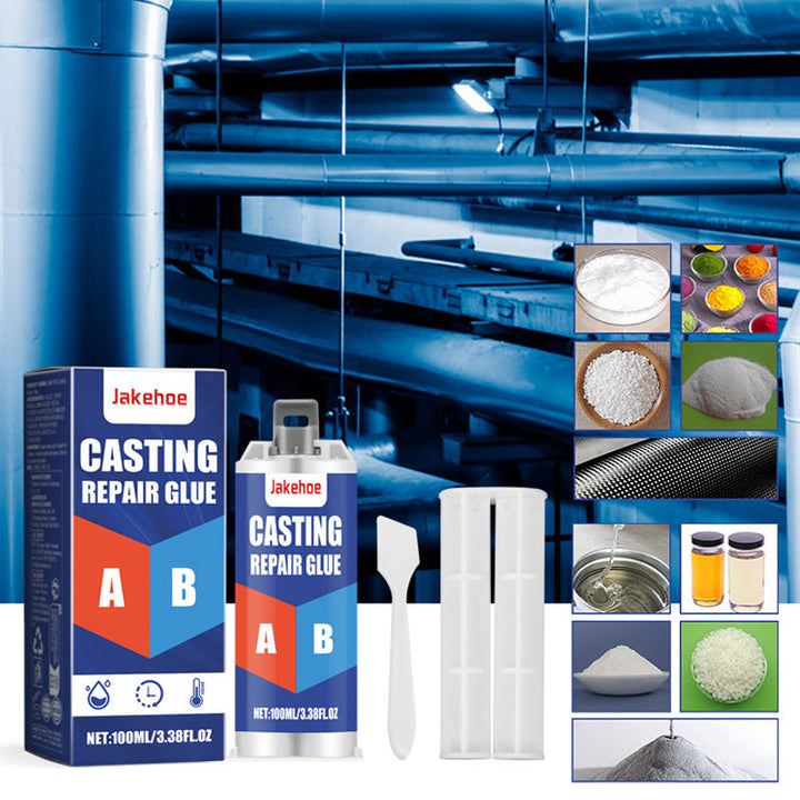 Vielseitiger Reparaturkleber für Metall & Gusseisen. Hochtemperatur, wasserdicht & langlebig. Epoxidharz.