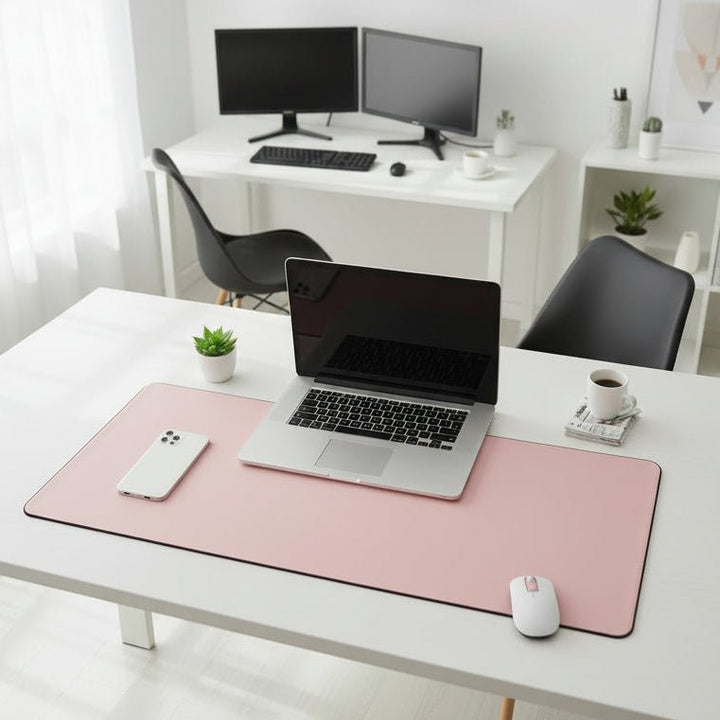 Hochwertige PU-Leder Schreibtischunterlage, wasserfest & rutschfest. Optimaler Schutz für den Arbeitsplatz im Büro.
