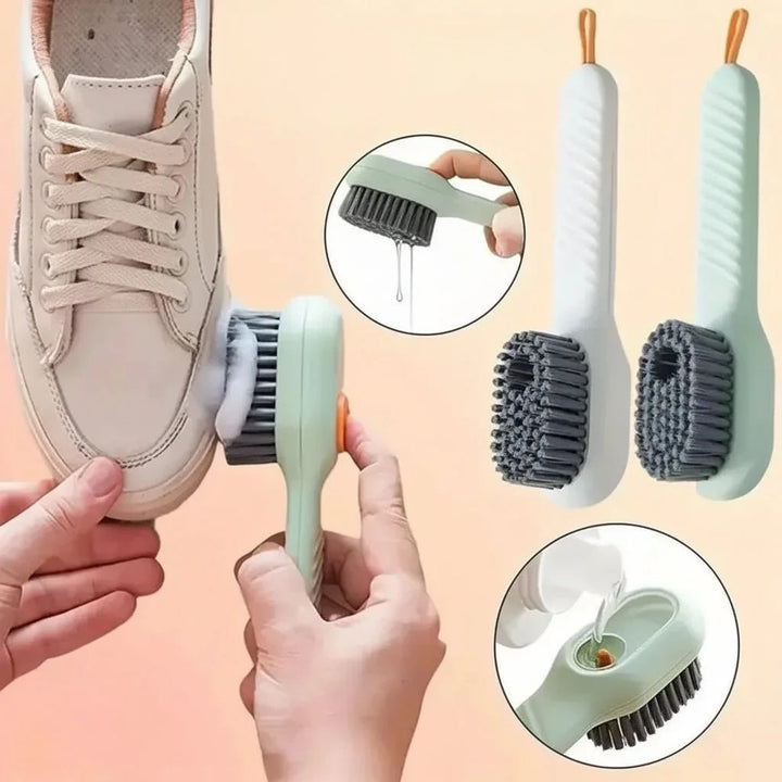 Neue Schuhbürste mit ergonomischem Griff für komfortable und effiziente Schuhreinigung und -pflege.