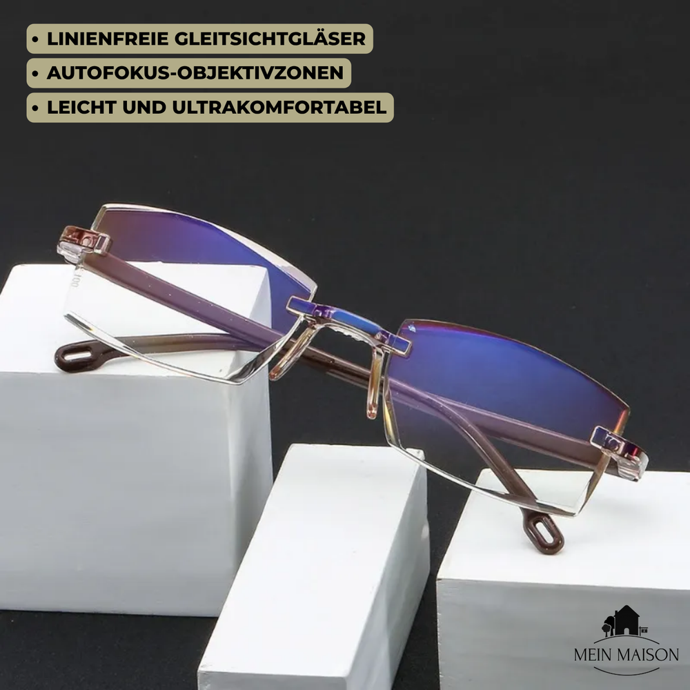 Gleitsichtbrille ProtectedVision mit Blauschutz und UV-Schutz für optimalen Augenschutz und Sehkomfort.