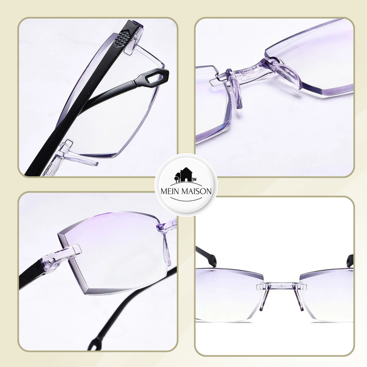 Unisex Gleitsichtbrille mit UV-Schutz; bewahrt die Augen sicher vor Sonneneinstrahlung, ideal für draußen.