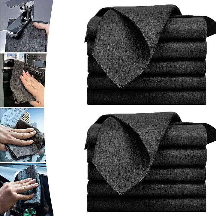 Hochwertiges Mikrofasertuch für streifenfreie Reinigung von Glas, Spiegeln und Edelstahl. Ideal für den Haushalt.