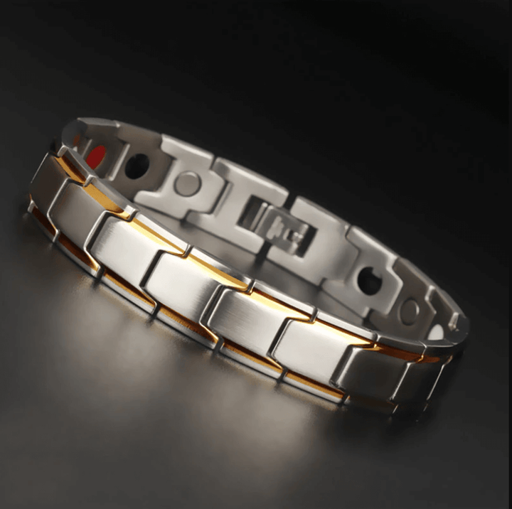 Hochwertiges Unisex Magnetarmband aus Edelstahl für mehr Energie & Wohlbefinden.