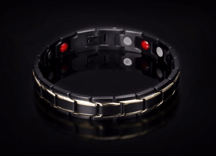 Hochwertiges Unisex-Magnetarmband aus Edelstahl, fördert Energie, Wohlbefinden & ist ein stilvolles Geschenk.