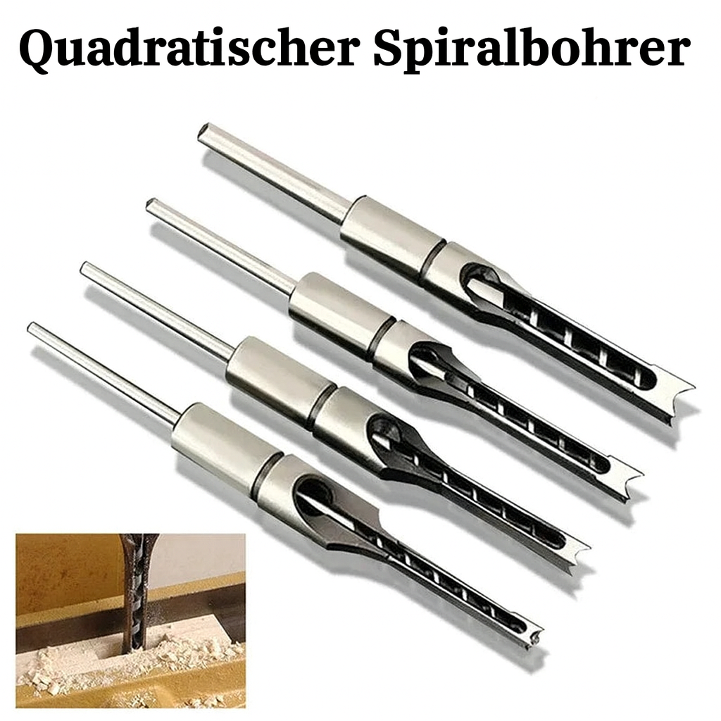 Ergänzung für Stemmmaschinen: Präziser Hohlmeißel-Bohrer für saubere Holzverbindungen.