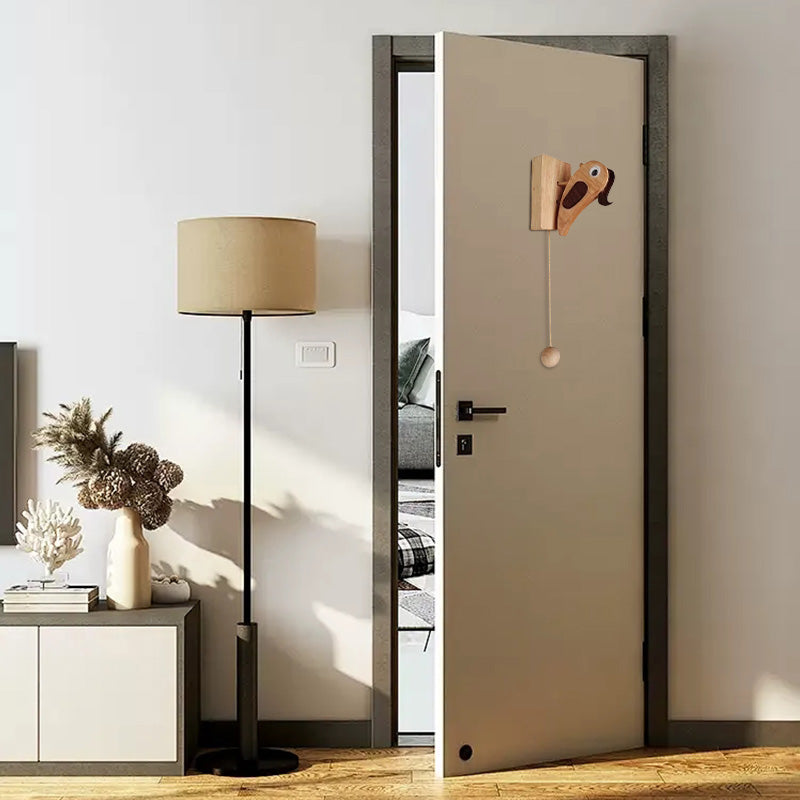 Charmanter Specht-Türklopfer aus Holz, perfekte Haustür-Dekoration für einen fröhlichen Eingang.