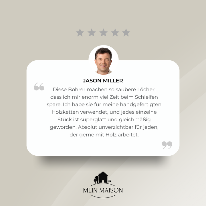 Vielseitiges Holzperlen Bohrer Set für Heimwerker; kreieren Sie einzigartige Holzperlen für Dekoration und mehr.