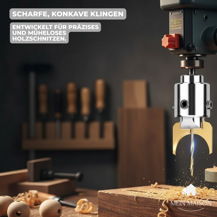 Makelloses Holzperlen Bohrer Set für DIY Schmuck und Basteln; präzises Hartmetall Werkzeug zur Perlenherstellung.