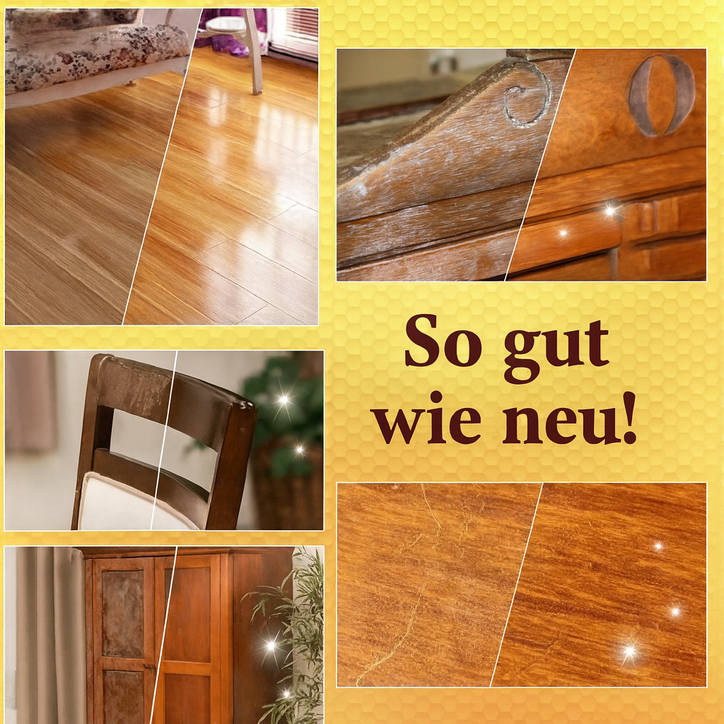 Möbelpflegebalsam: Auffrischung für Holzmöbel, entfernt leichte Kratzer & verleiht neuen Glanz.