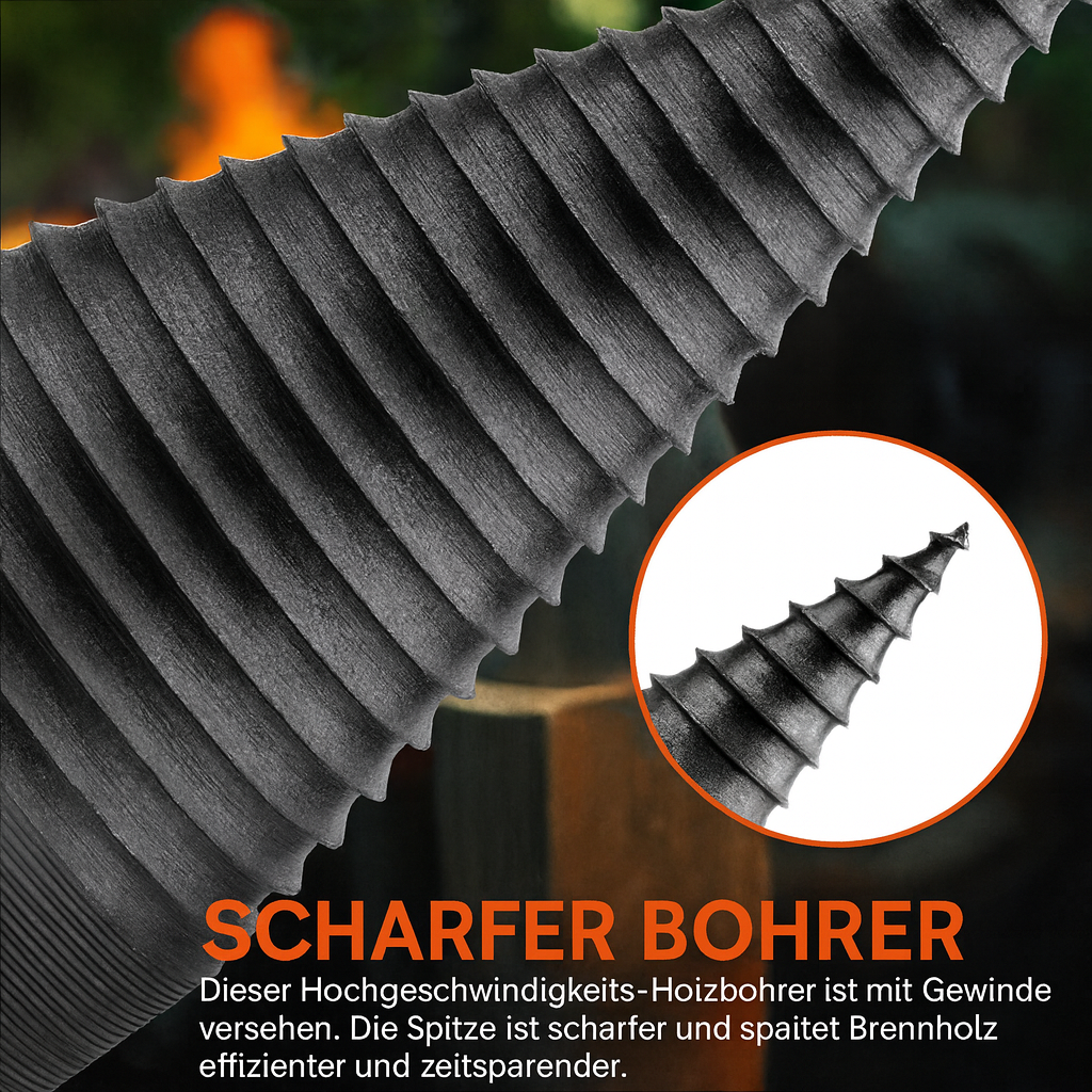 Effizientes Holzwerkzeug: Spaltbohrer für Bohrmaschine, perfekt für DIY-Holzbearbeitung.