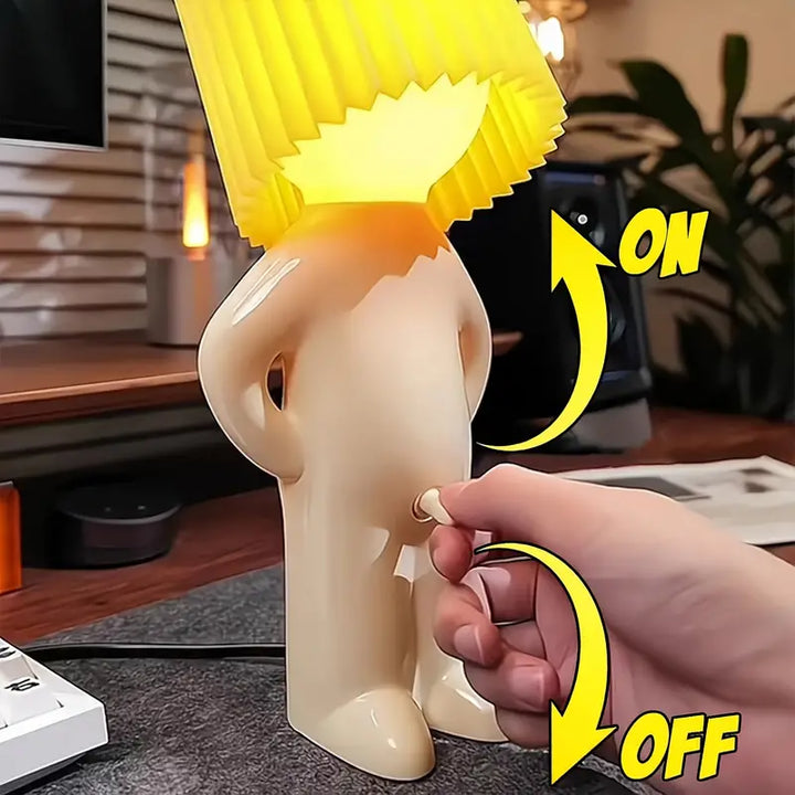 Moderner "LampenLars", einzigartige Lampe mit frechem Design. Perfekt als Deko und Wohnaccessoire.