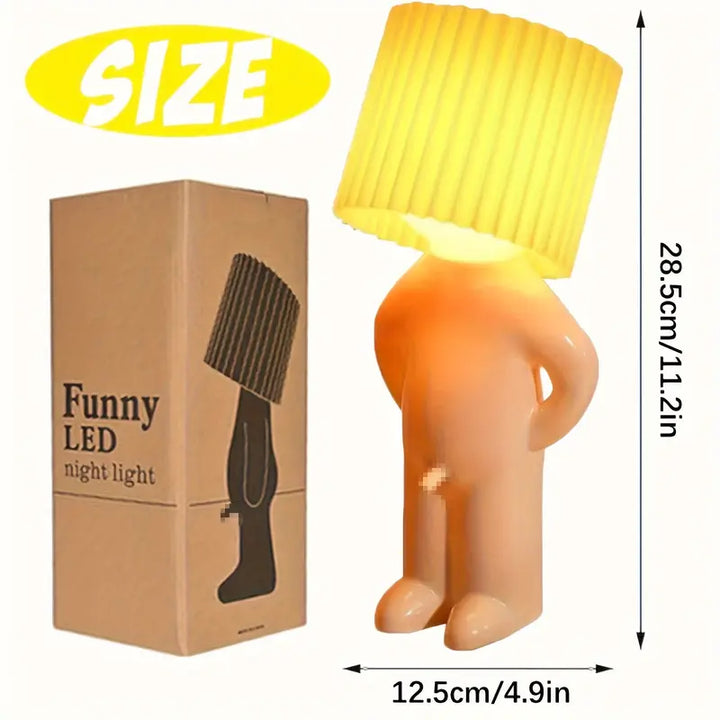 "LampenLars": Freche Nachttischlampe mit Humor. Einzigartige Deko und originelles Geschenk.