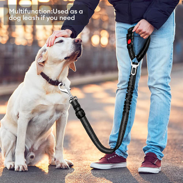 Verstellbarer Hundegurt für das Auto; sichert Ihren Vierbeiner bequem auf jeder Reise.