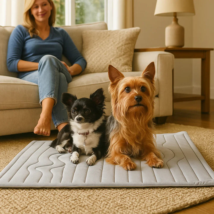 Hochwertige CoolBalance Hunde Kühlmatte, komfortables Sommerzubehör für alle Vierbeiner.