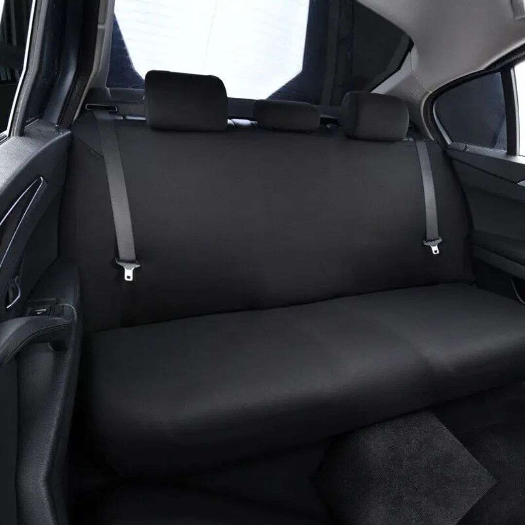 Strapazierfähiger Hunde Auto Rückbank Schutzbezug, leicht zu reinigen. Perfektes Autozubehör für Reisen mit Hunden.