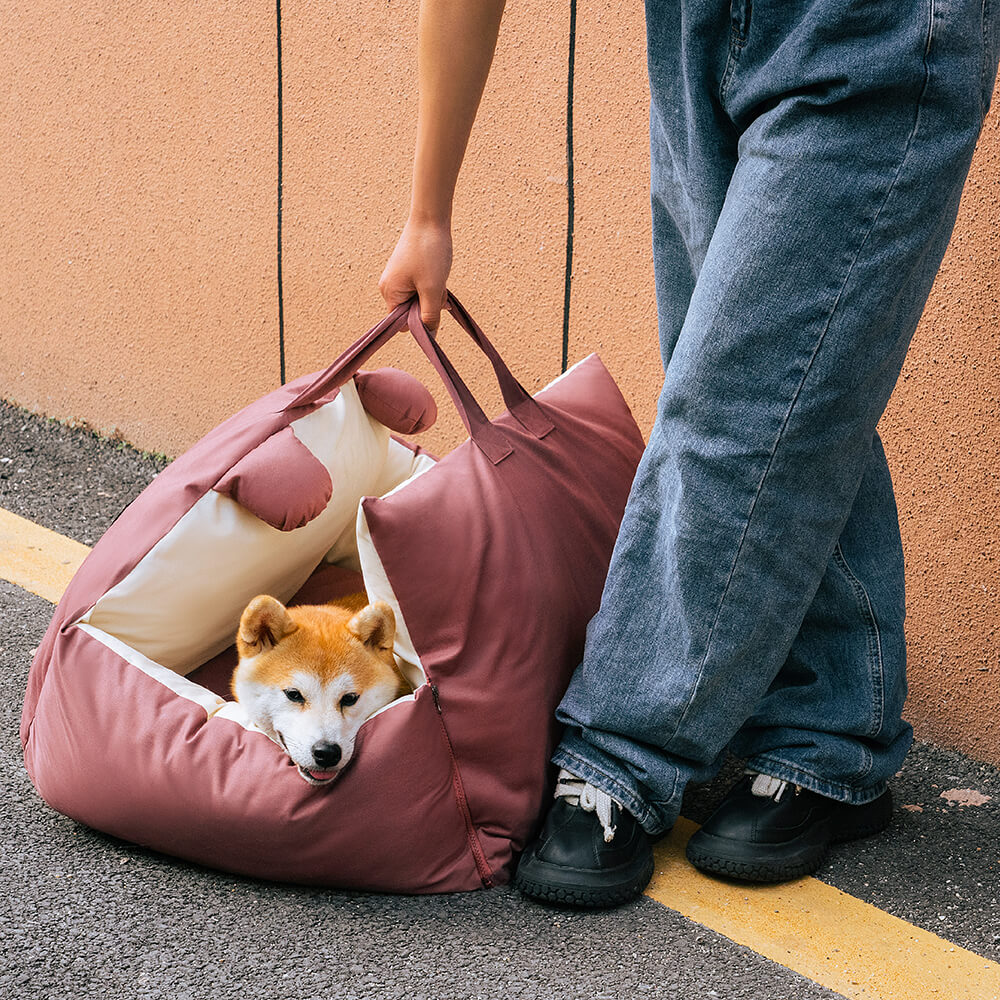 Hunde Doppelbett für Auto, bietet Platz für zwei kleine Hunde oder einen großen.