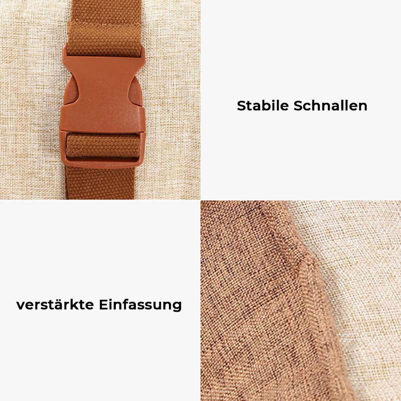 Sicheres Hundeautositzbett, hellkaffee, wasserdicht, bietet Haustieren Komfort auf Reisen.