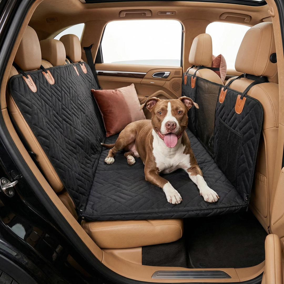 Hunde-Autositzerweiterung für sicheren Transport und komfortables Reisen mit Ihrem Vierbeiner im Auto.