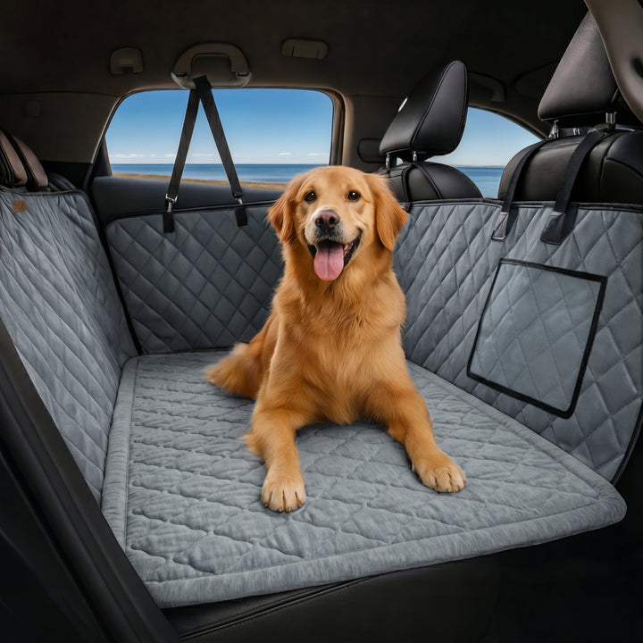 Vielseitige Hunde Kühlmatte & Autositzschutz, unverzichtbarer Tierbedarf für Reisehunde.