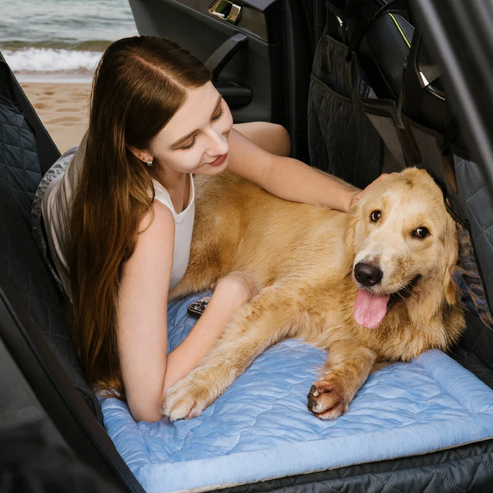 Kühle Reise für Ihren Hund: Diese Autositzmatte mit Kühlfunktion bietet optimalen Haustierkomfort.