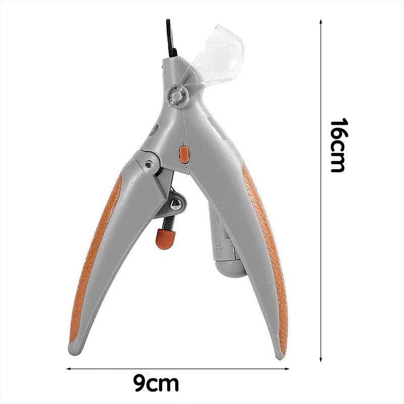 Ergonomischer Hunde-Nagelknipser mit Sicherheitssensor für komfortable & präzise Krallenpflege daheim.