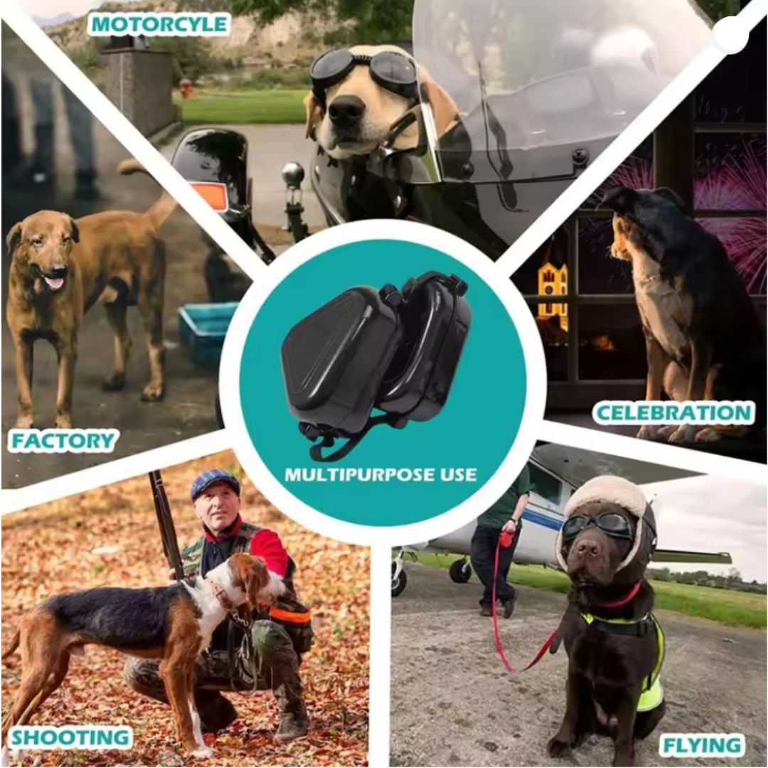 Hochwertige Anti-Lärm Hunde Ohrenschützer, verstellbar für optimalen Sitz. Effektiver Lärmschutz und Ruhe für jeden Hund.