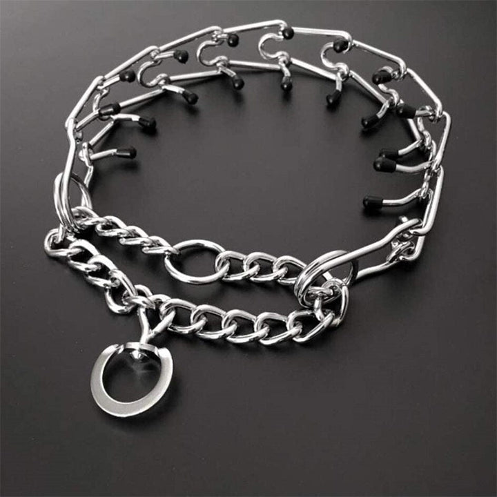 Anti-Zieh Trainingshalsband für Hunde mit gummierten Stiften; unerlässliches Hundezubehör für Gehorsam & Erziehung.