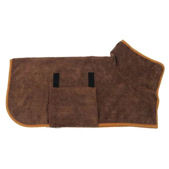 Vielseitiger Hundebademantel Finn für alle Hundegrößen, schnelltrocknend & super saugfähig.