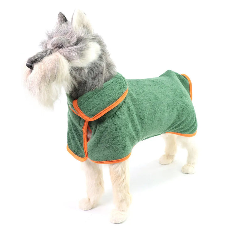 Gefalteter Hundebademantel Finn, Haustierzubehör für die einfache Trocknung von Hunden.