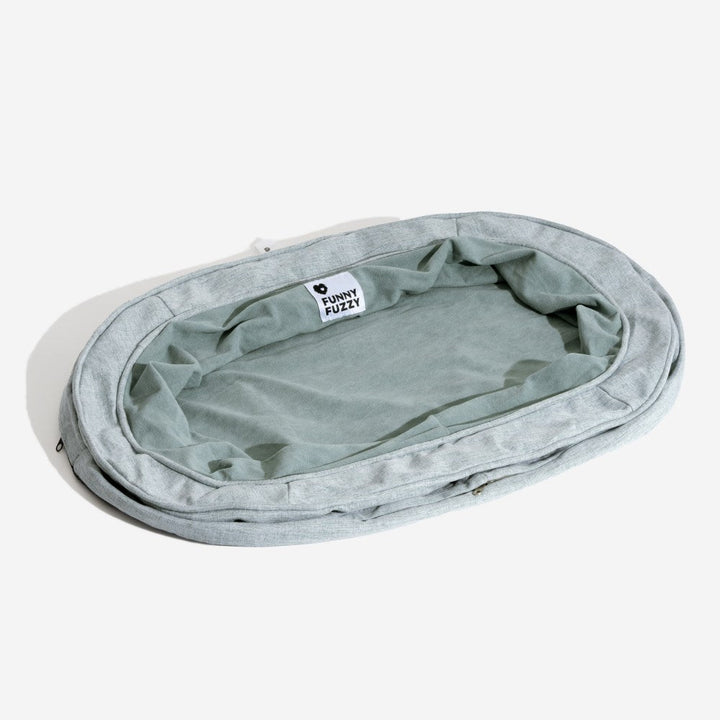 Waschbarer Hundebettbezug in Donutform, ideal als Ersatzbezug für Komfort.