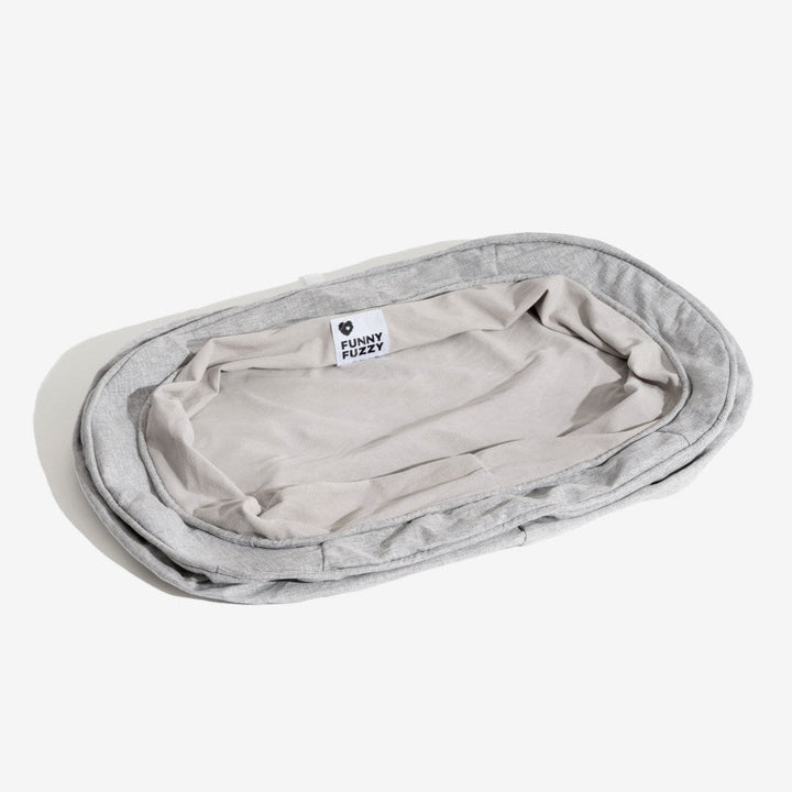 Komfortabler Hundebettbezug Donutform aus robustem Polyester, leicht zu reinigen.