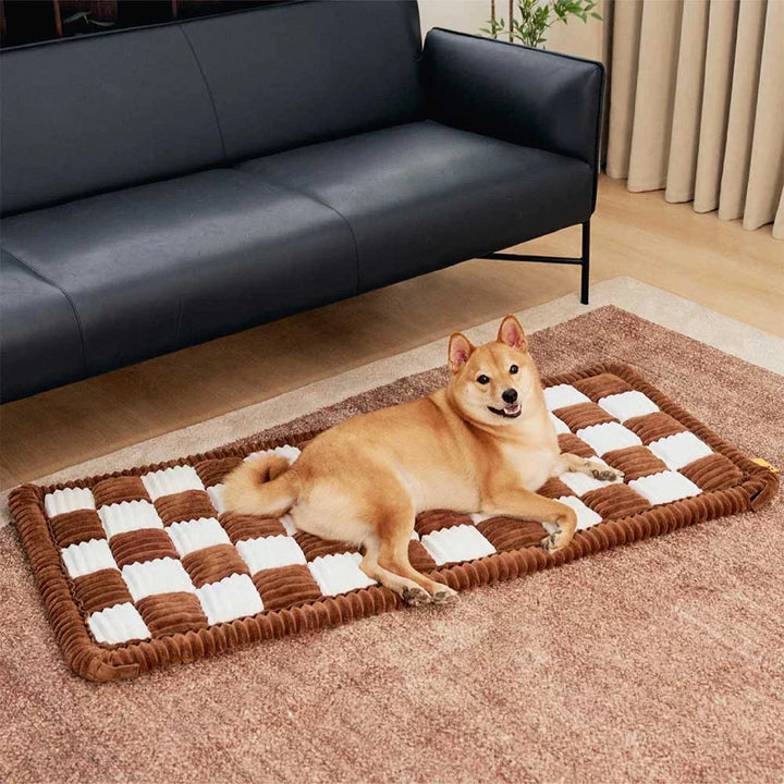 Gemütliche Kuschelmatte für Hunde im Auto, rutschfestes Design für mehr Sicherheit.