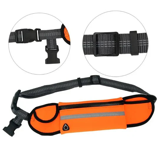Hundeleine Freihand mit Hüftgurt für Jogging & Spaziergänge. Robuste Laufleine für aktive Hunde, Hundezubehör.